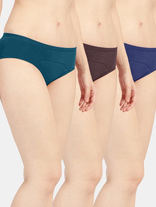 women solid cotton hipster panty combo - 19141279 - Very Small Image - 1