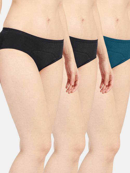 women solid cotton hipster panty combo - 19141280 - Very Small Image - 1