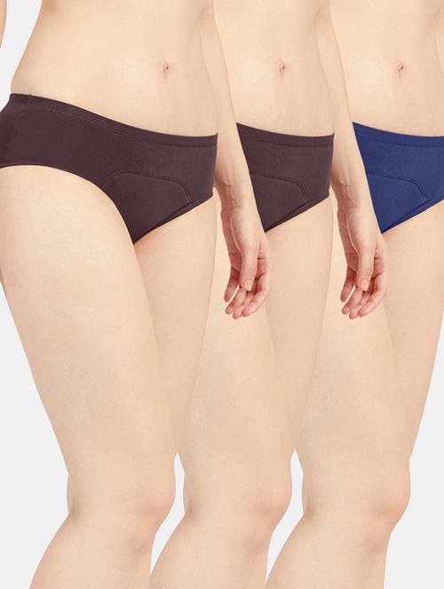 women solid cotton hipster panty combo - 19141298 - Very Small Image - 1