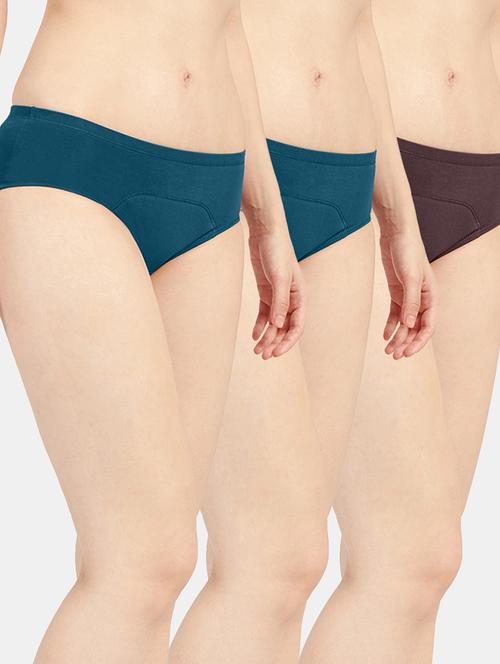 women solid cotton hipster panty combo - 19141299 - Very Small Image - 1