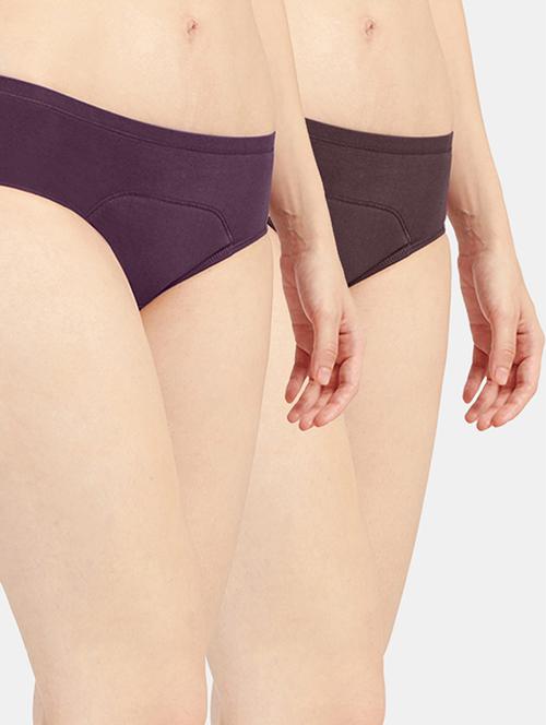 women solid cotton hipster panty combo - 19141308 - Very Small Image - 1