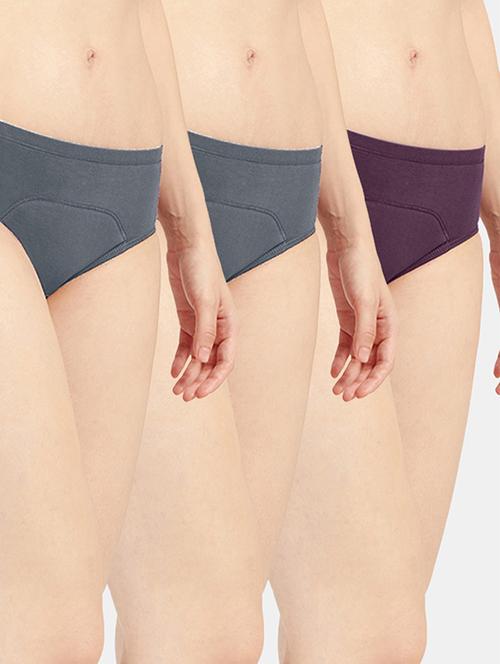 women solid cotton hipster panty combo - 19141332 - Very Small Image - 1