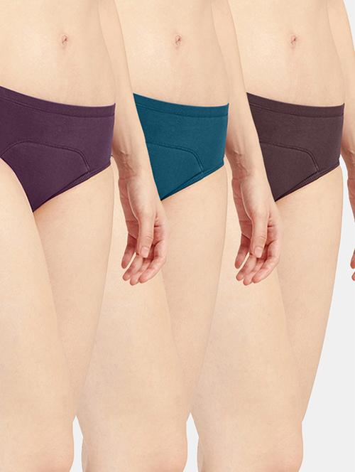 women solid cotton hipster panty combo - 19141333 - Very Small Image - 1