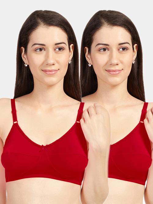 set of 2 solids t-shirt bras - 19141383 - Very Small Image - 1