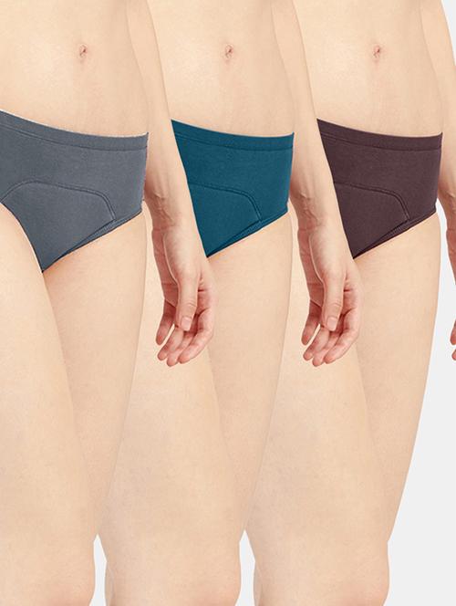 women solid cotton hipster panty combo - 19141479 - Very Small Image - 1