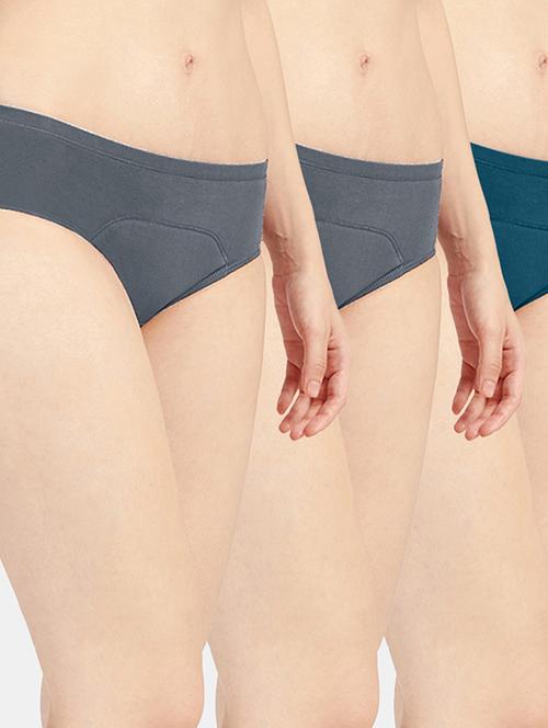 women solid cotton hipster panty combo - 19141485 - Very Small Image - 1