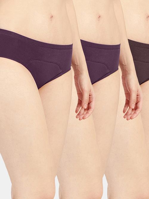 women solid cotton hipster panty combo - 19141489 - Very Small Image - 1