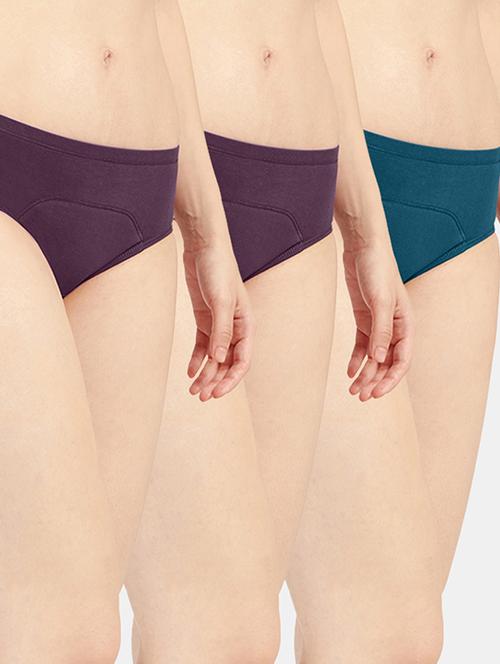 women solid cotton hipster panty combo - 19141491 - Very Small Image - 1