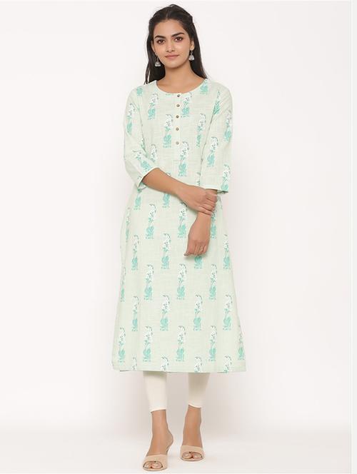 printed straight kurta  - 19141795 - Very Small Image - 1