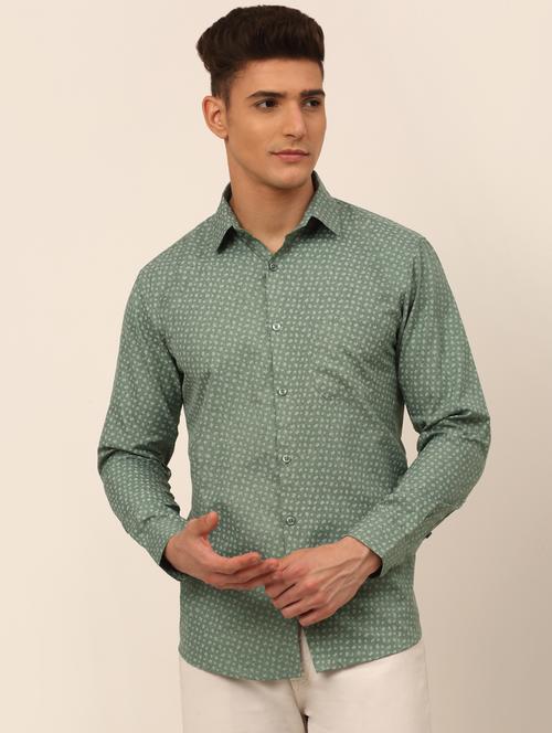 mens printed casual shirt - 19143602 - Very Small Image - 1