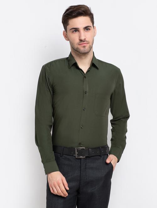 mens solids formal shirt - 19144071 - Very Small Image - 1