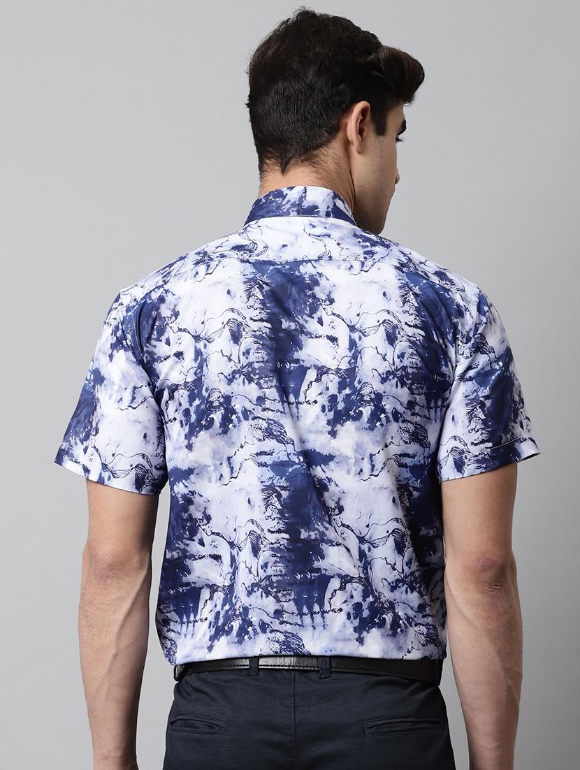 mens printed formal shirt - 19144597 - Zoom Image - 3