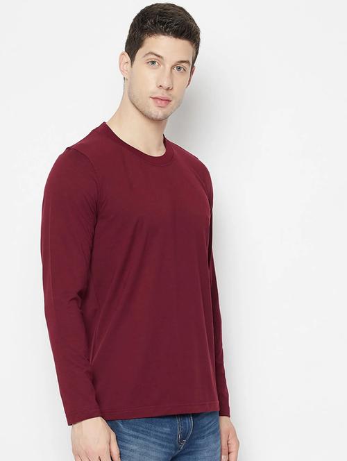 men solid round neck t-shirt - 19146443 - Very Small Image - 1