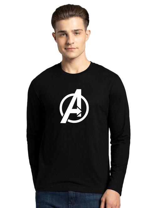 round neck chest printed t-shirt - 19146735 - Very Small Image - 1