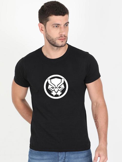 round neck chest printed t-shirt - 19147087 - Very Small Image - 1