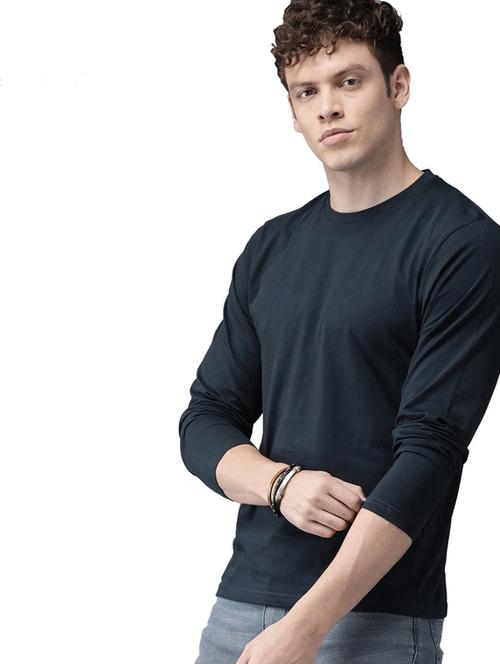 blue cotton t-shirt - 19147228 - Very Small Image - 1
