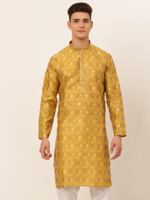 Mandarin Neck Embroidered Work Straight Kurta - 19147998 - Very Small Image - 1