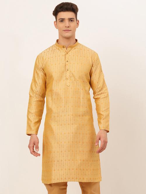 mandarin neck embroidered work straight kurta - 19148015 - Very Small Image - 1