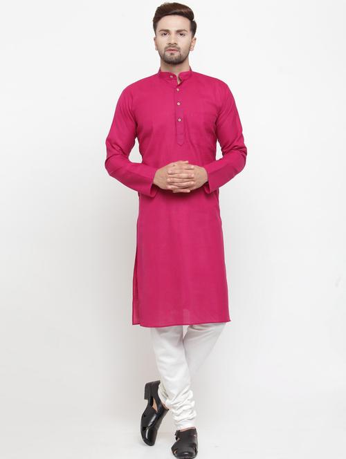mandarin neck fancy long kurta - 19148180 - Very Small Image - 1