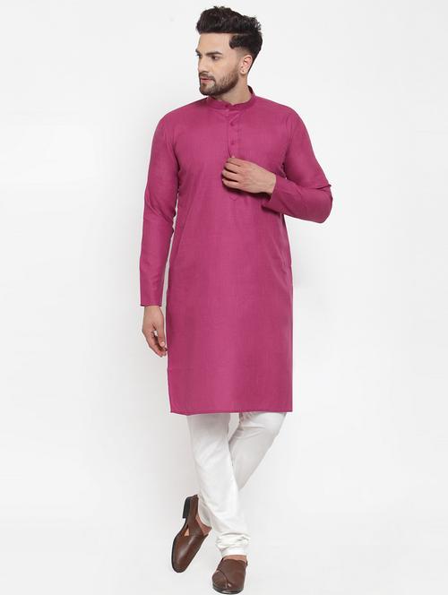 pink cotton kurta pyjama ethnic wear - 19148326 - Very Small Image - 1