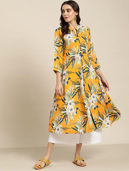 women's front slit kurta - 19149851 - Very Small Image - 1