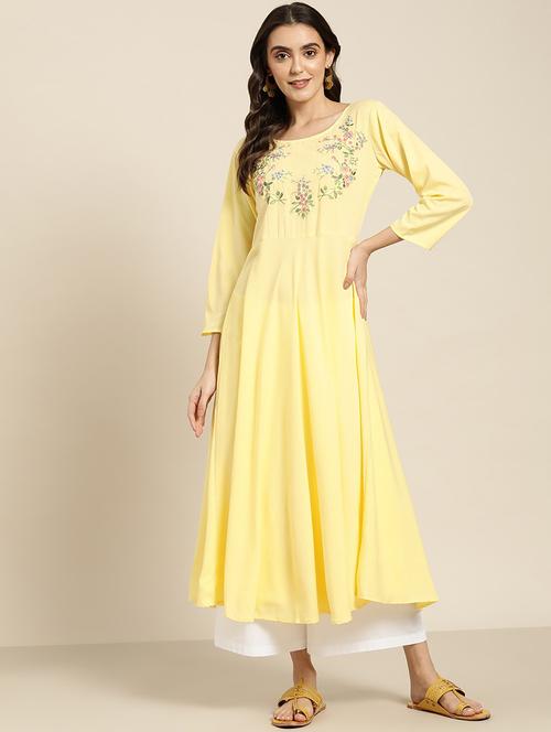 women's flared kurta - 19149863 - Very Small Image - 1