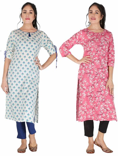women's kurta combo - 19158176 - Very Small Image - 1