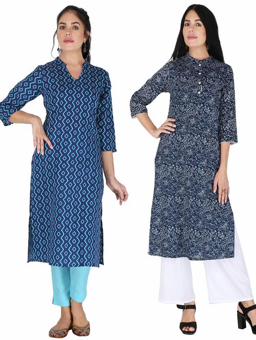 women's kurta combo - 19158240 - Very Small Image - 1