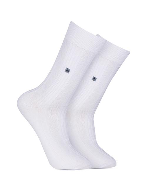 mens white solid socks - 19159368 - Very Small Image - 1