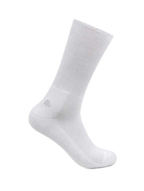white solid above ankle length socks - 19159421 - Very Small Image - 1