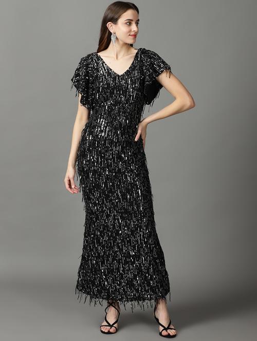 women's fit & flare maxi dress - 19159670 - Very Small Image - 1