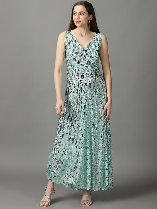 women's fit & flare maxi dress - 19159826 - Very Small Image - 1