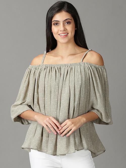 women's straight shoulder strap top - 19159843 - Very Small Image - 1
