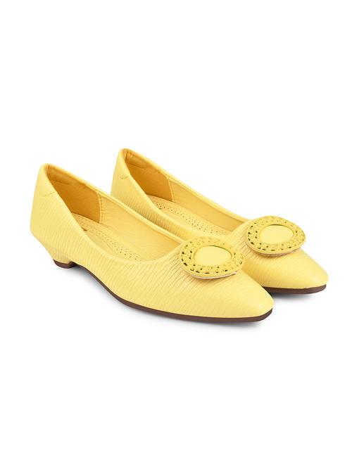 yellow pu slip on ballerina - 19159943 - Very Small Image - 1