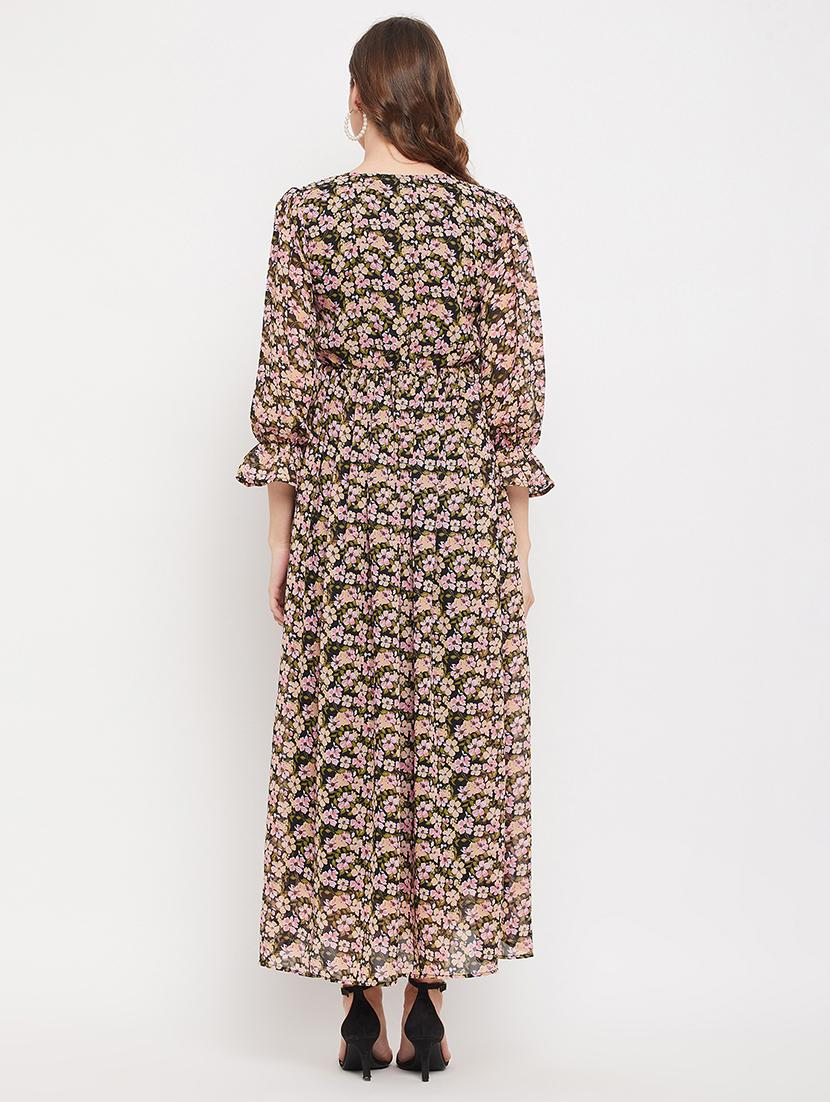 women's fit & flare floral dress - 19159954 - Standard Image - 2