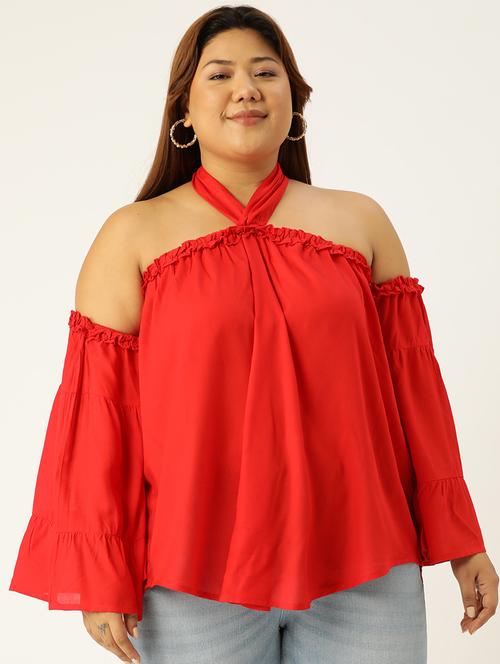 women's straight halter neck top - 19160290 - Very Small Image - 1