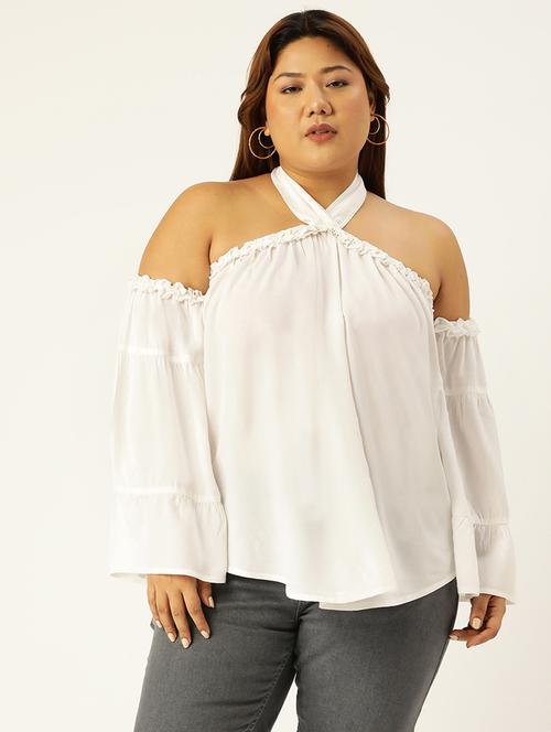 women's a line halter neck top - 19160294 - Very Small Image - 1