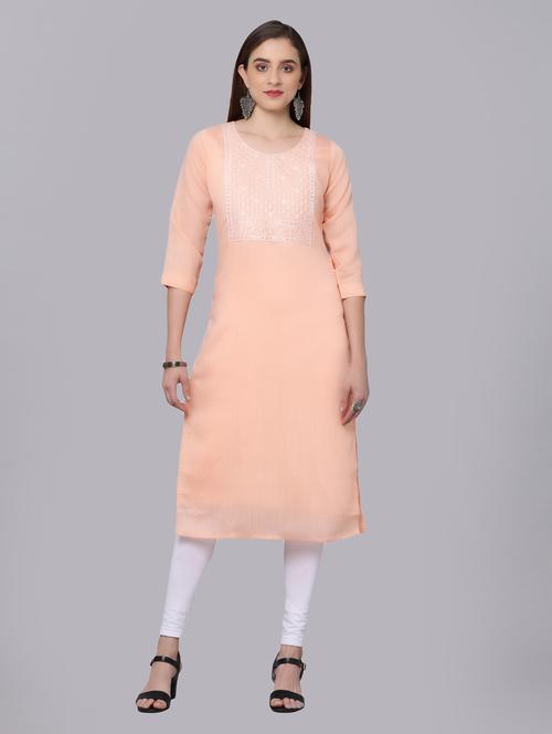 Women's Straight Kurta - 19160615 - Very Small Image - 1