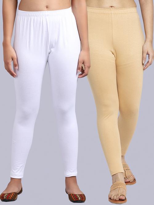 set of 2 cotton lycra legging - 19161529 - Very Small Image - 1