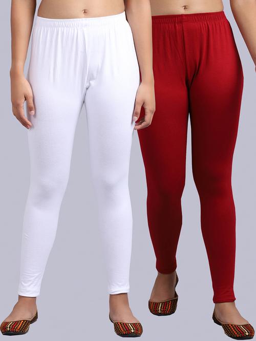 set of 2 cotton lycra legging - 19161531 - Very Small Image - 1