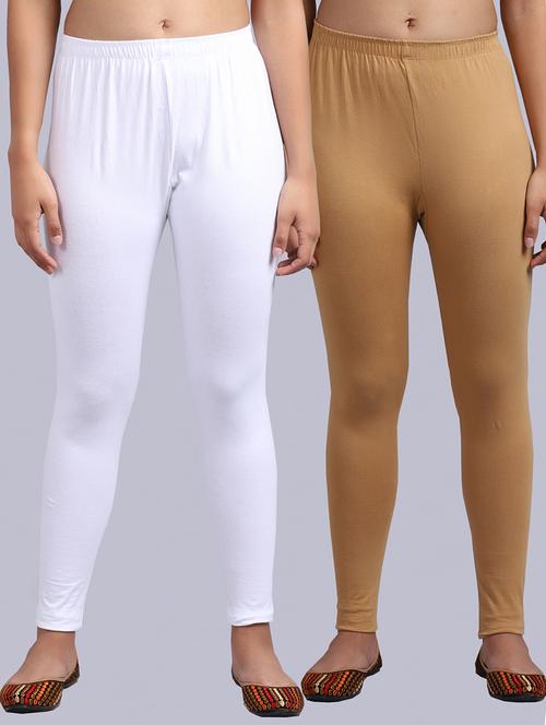 set of 2 cotton lycra legging - 19161537 - Very Small Image - 1