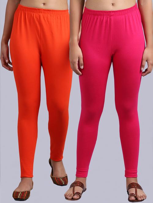 set of 2 cotton lycra legging - 19161593 - Very Small Image - 1