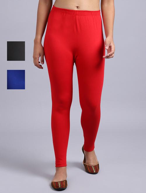 pack of 3 solid leggings - 19161676 - Very Small Image - 1