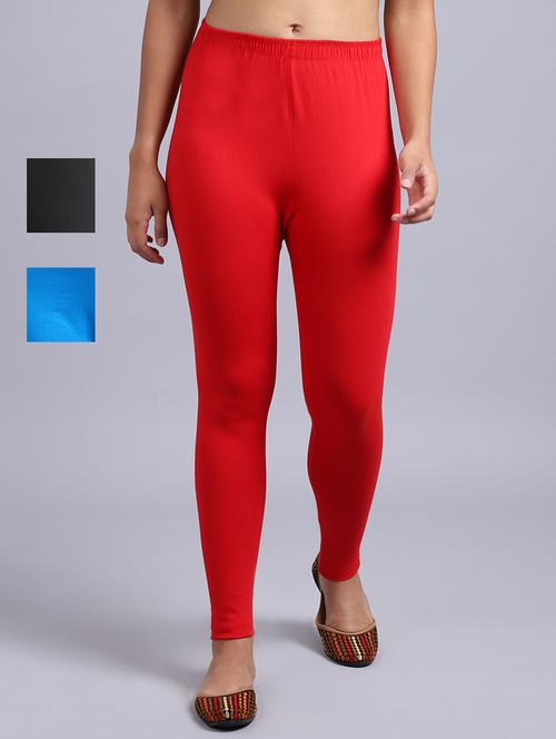 pack of 3 solid leggings - 19161686 - Very Small Image - 1