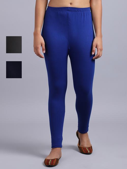 pack of 3 solid leggings - 19161711 - Very Small Image - 1