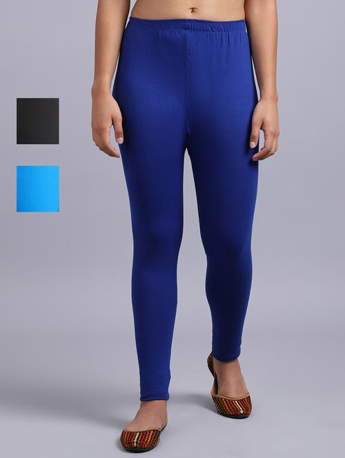 pack of 3 solid leggings - 19161713 - Very Small Image - 1