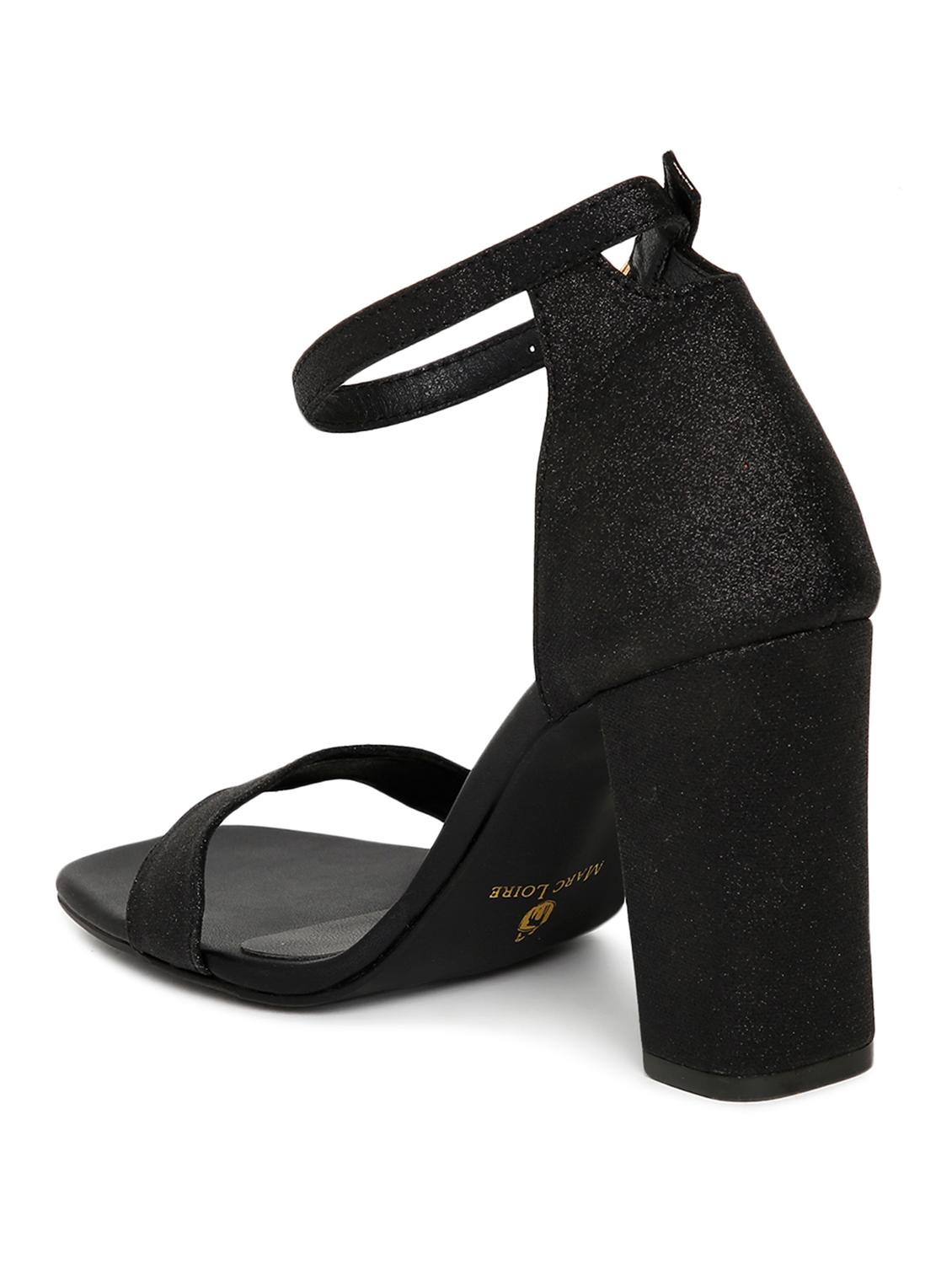women black ankle strap high heel sandal - 19163657 - Zoom Image - 3