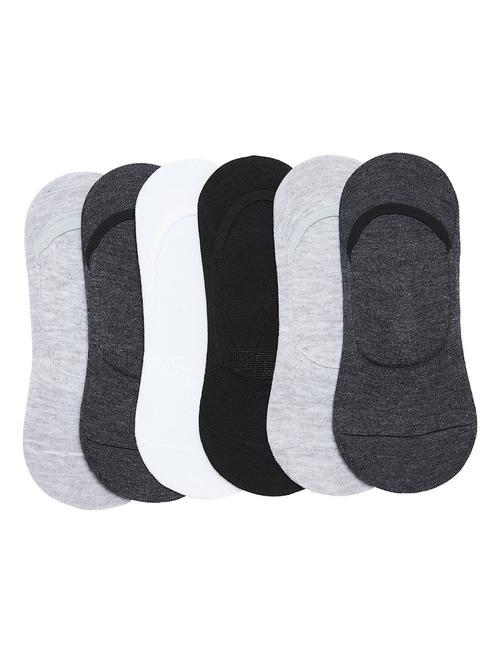 pack of 6 multi colored no show sock - 19164761 - Very Small Image - 1