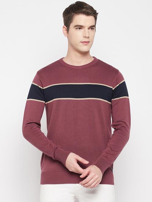 round neck solid pullover - 19164839 - Very Small Image - 1