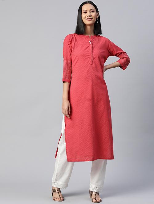 women's straight kurta - 19165352 - Very Small Image - 1